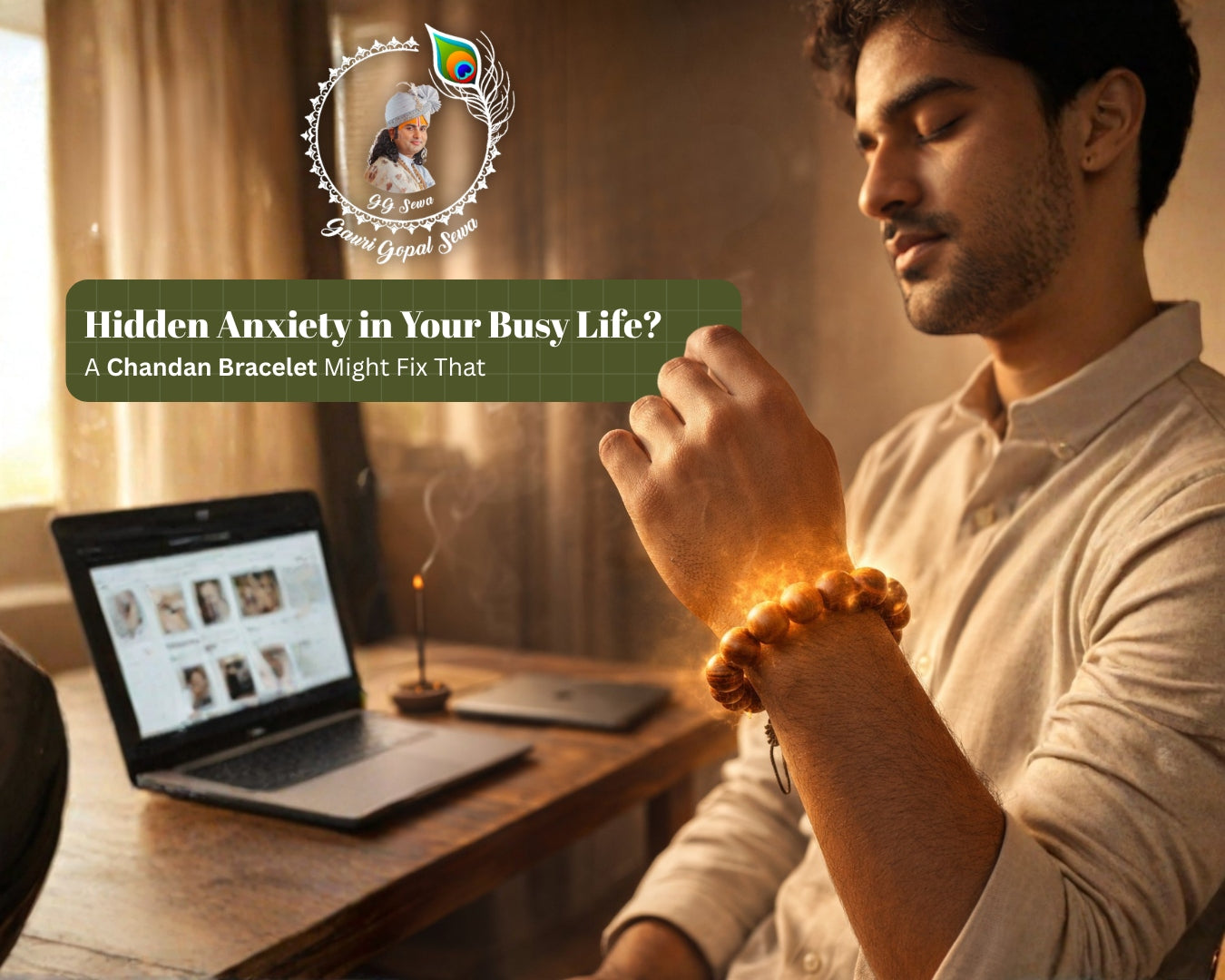 Hidden anxiety in your busy life:  A Chandan Bracelet might fix that