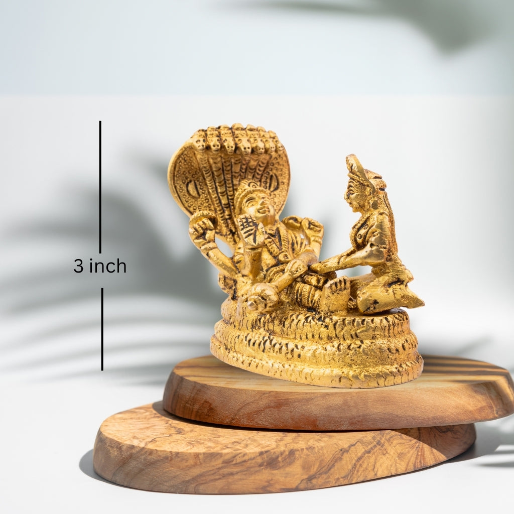 Laxmi Narayan Idol Seated on Sheshnaag