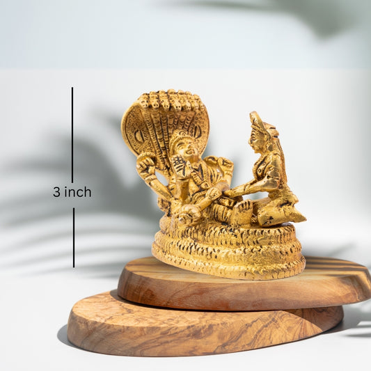 Laxmi Narayan Idol Seated on Sheshnaag