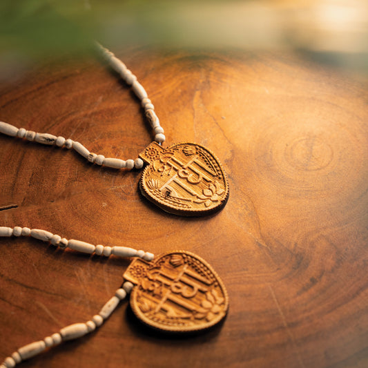 Shri Radha Tulsi Mala (Big Pendant)