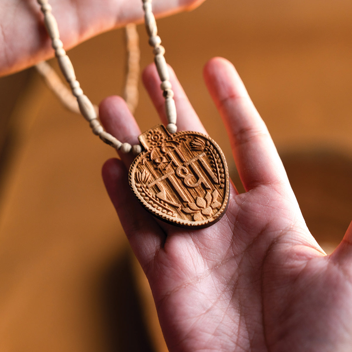 Shri Radha Tulsi Mala (Big Pendant)
