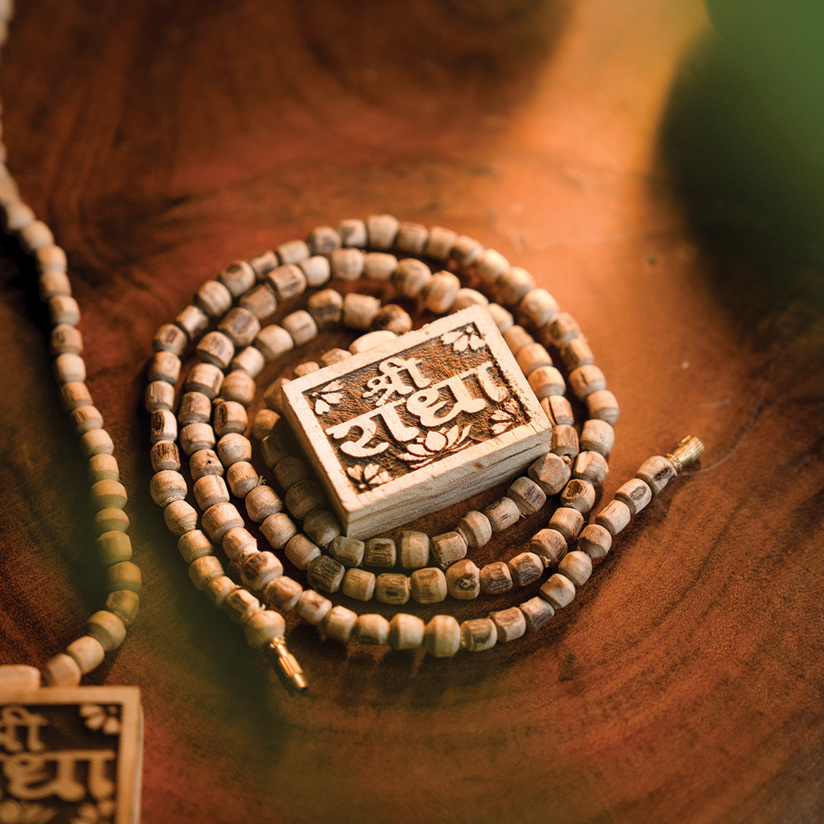 SHRI RADHA BOX PENDANT TULSI MALA