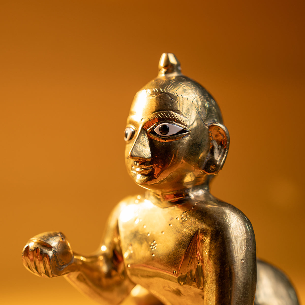 Handcrafted Laddu Gopal Ji - Black & White Eyes