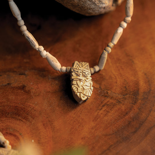 ENGRAVED DESIGN TULSI KANTHI MALA