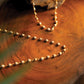 Tulsi Wood Bead Mala – Golden