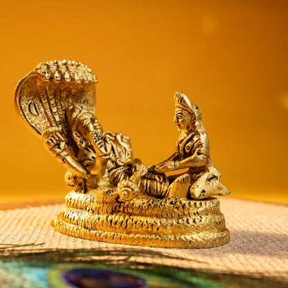 Laxmi Narayan Idol Seated on Sheshnaag