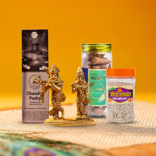 DIVINE PUJA SAMAGRI COMBO (4-IN-1 SET)